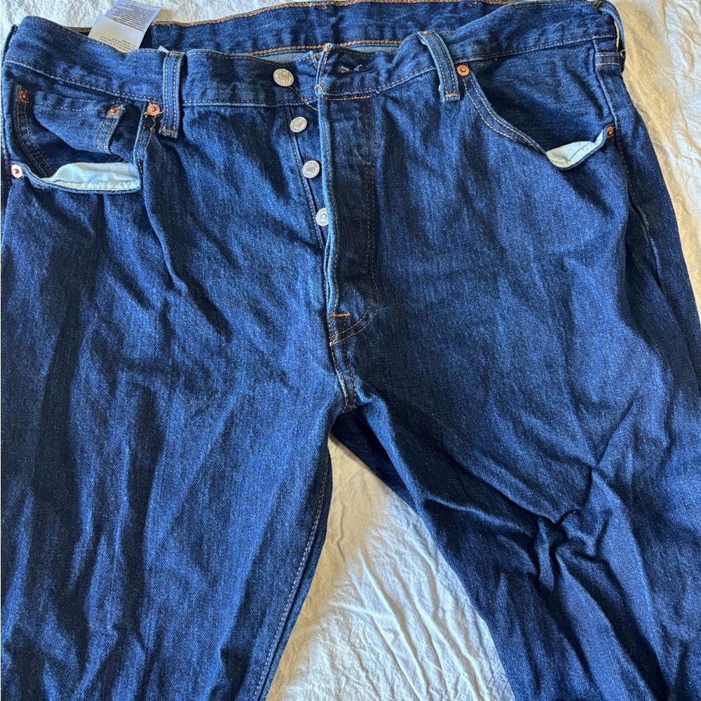 Signature by Levi Strauss Dark Blue Relaxed Jeans